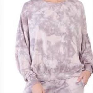Young Fabulous & Broke Mauve Tie-Dye Crewneck Sweater